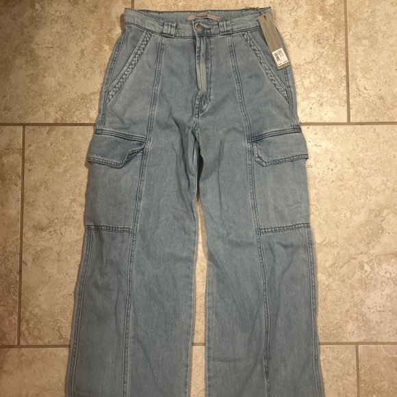 Hudson high rise wide leg cargo jeans - Picture 3 of 4